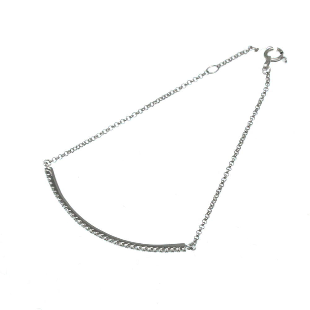 PONTE VECCHIO 18k Silver Diamond Charm Bracelet